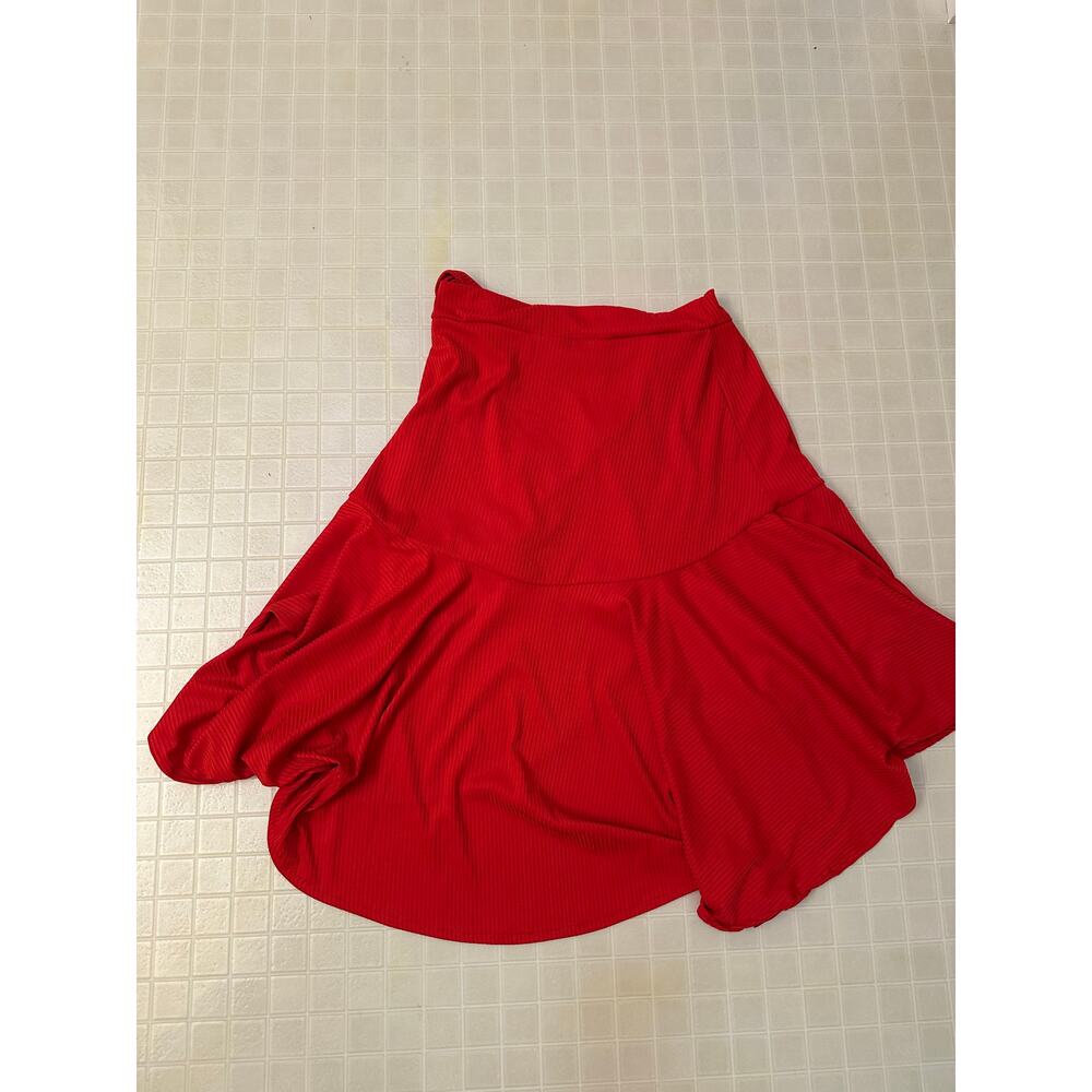 Dalai wrap style skirt ladies size 16 in red